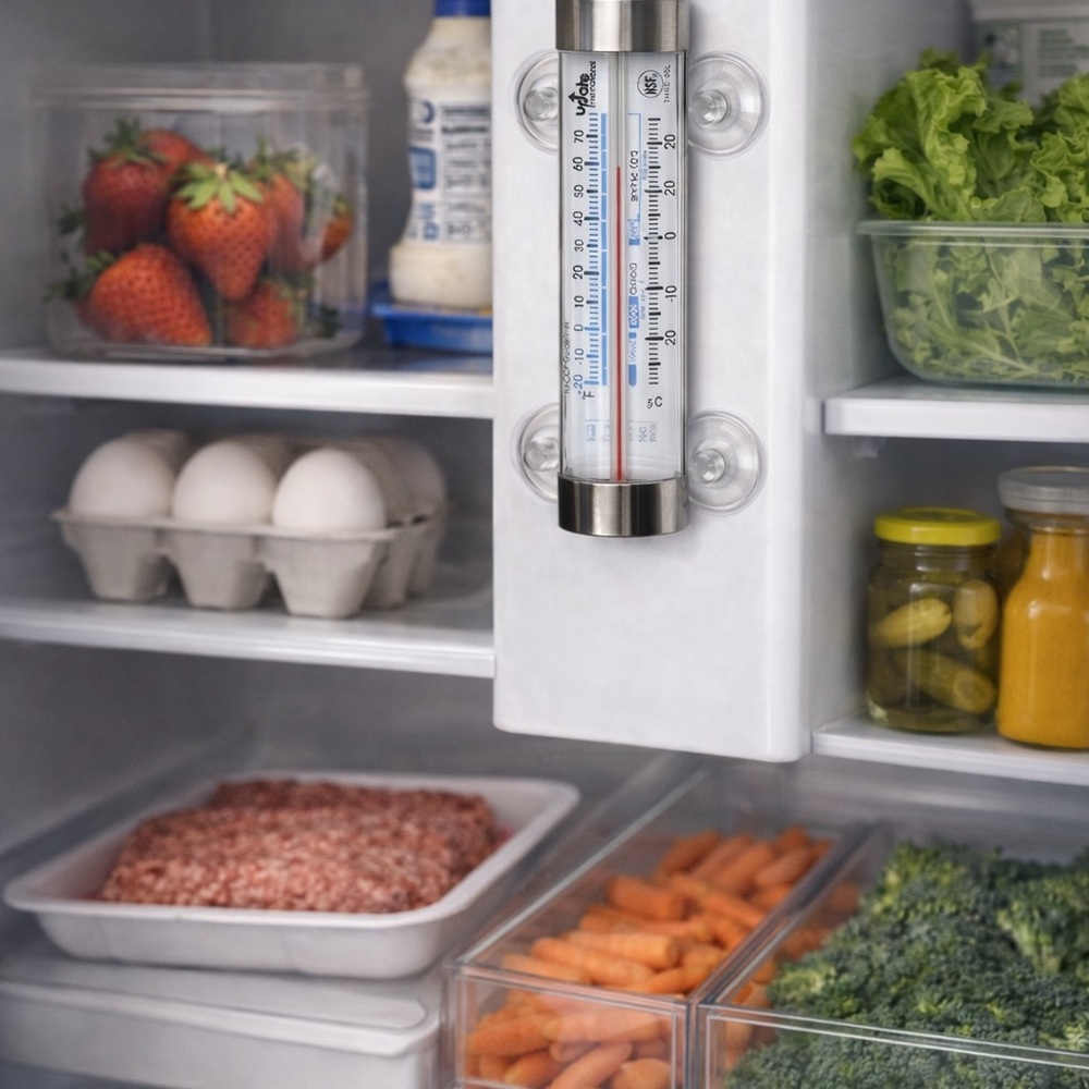 Refrigerator/Freezer Thermometer - Silver - Picture 3 of 8